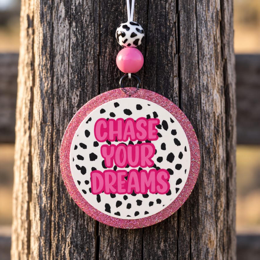 Chase Your Dreams Cardstock Car Freshie - Sand N My Boots Scent | Ready to Ship Handmade Car Air Freshener