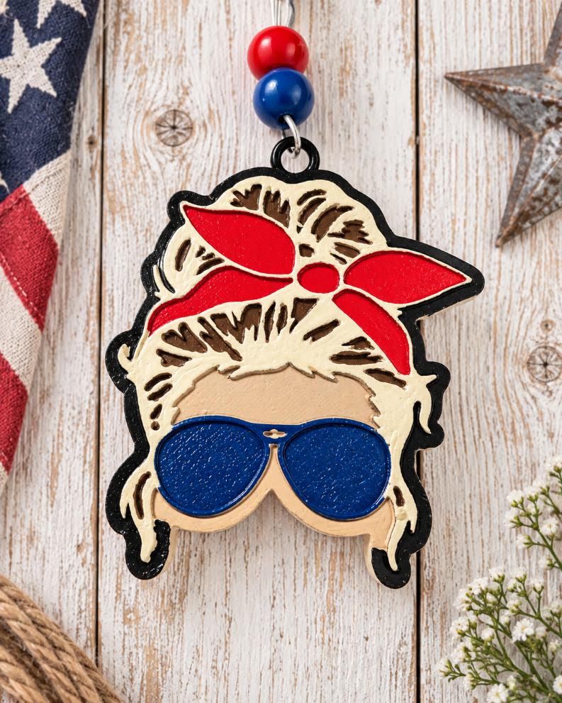 Bun Head Car Freshie - Cowgirl Britches Scent | Ready to Ship Handmade Car Air Freshener