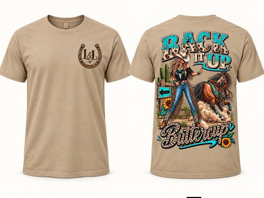 Back It Up Buttercup T-Shirt - Tan