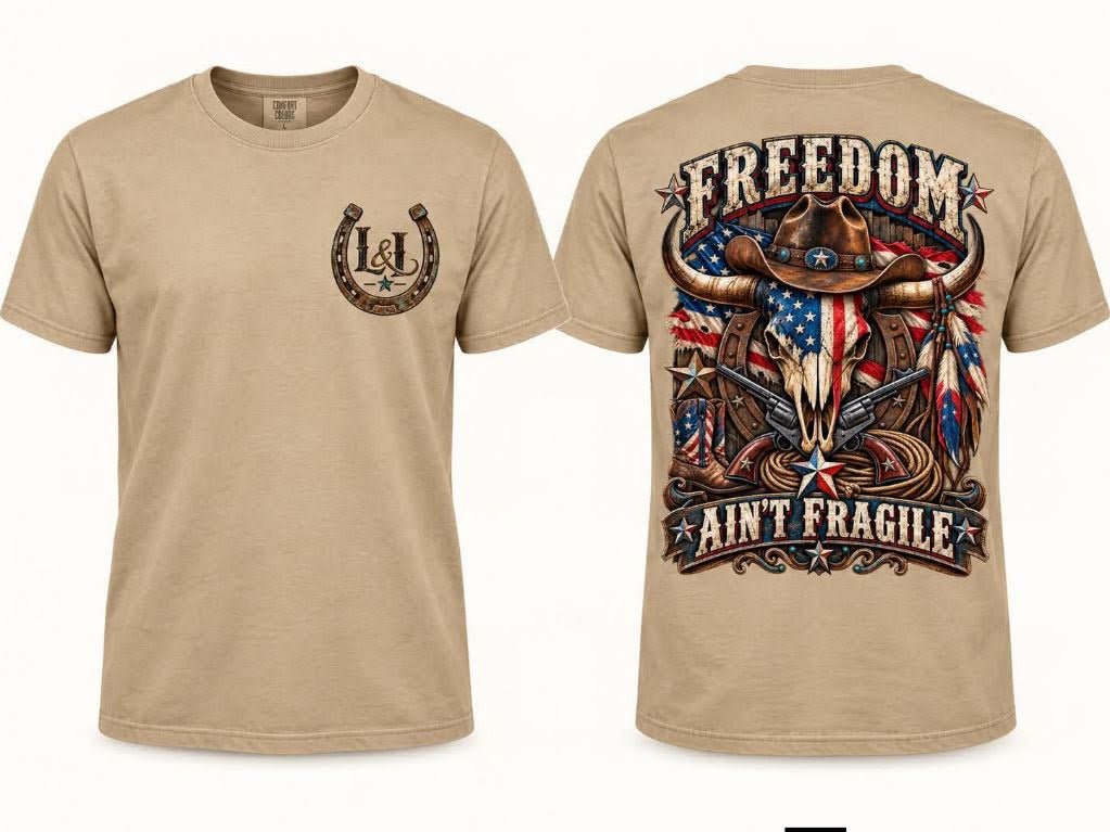 Freedom Ain't Fragile T-Shirt - Tan