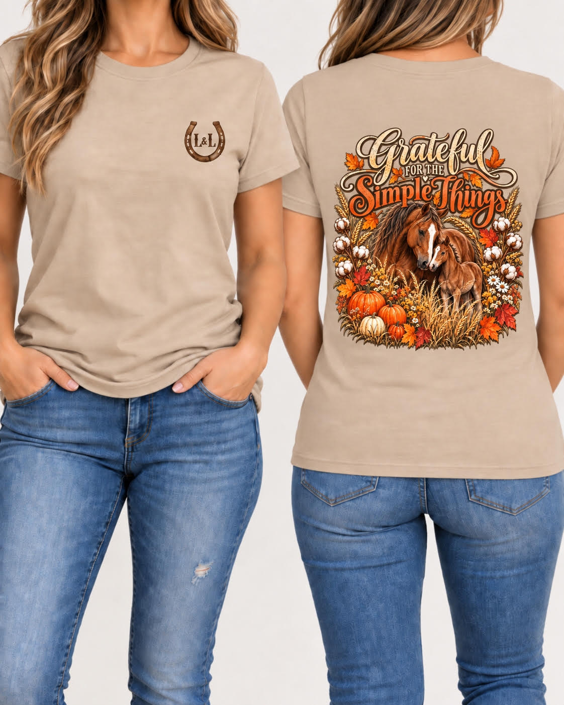 Grateful for the Simple Things Tee - Black