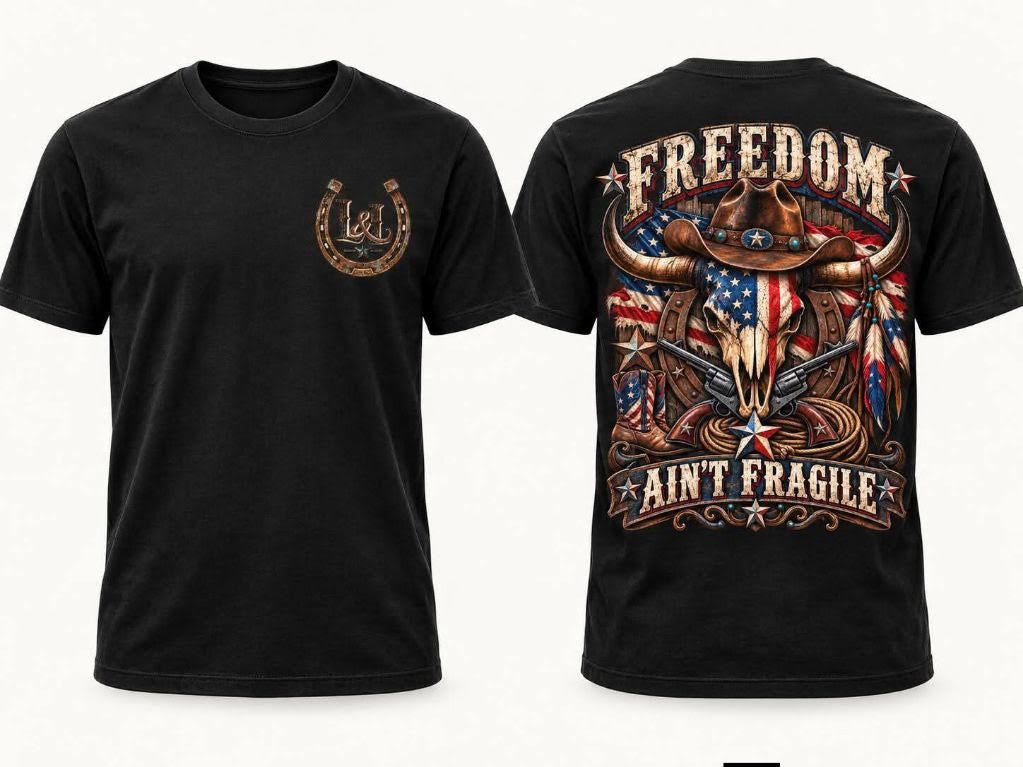 Freedom Ain't Fragile T-Shirt - Black